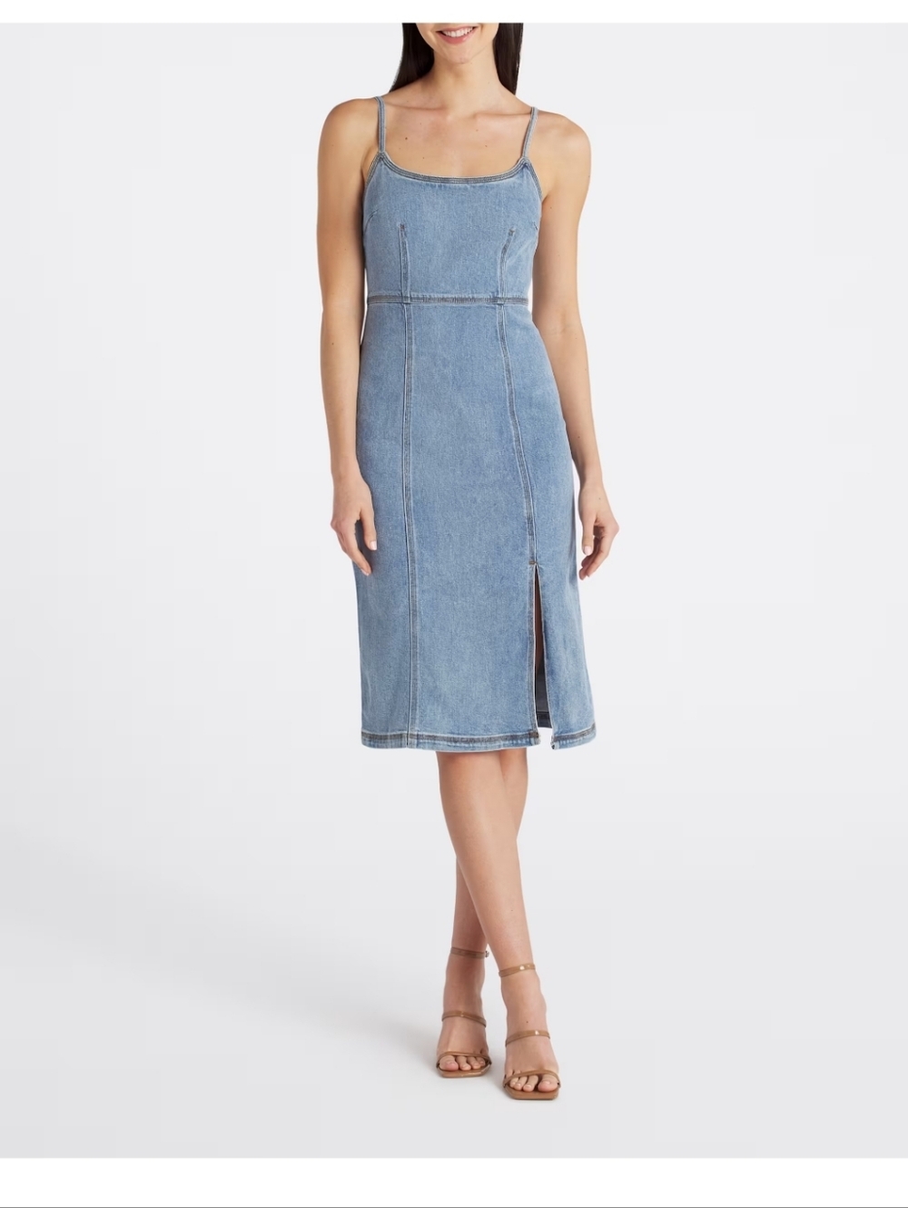 Steve Madden Apparel Giselle Midi Dress Size 4 Indigo Cocktail Evening